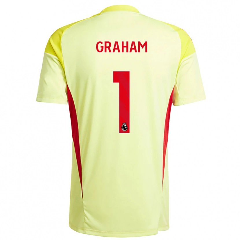 Danxen Kinder Ally Graham #1 Trikot Hellgelb Orange Torwarttrikot 2025/26 Österreich