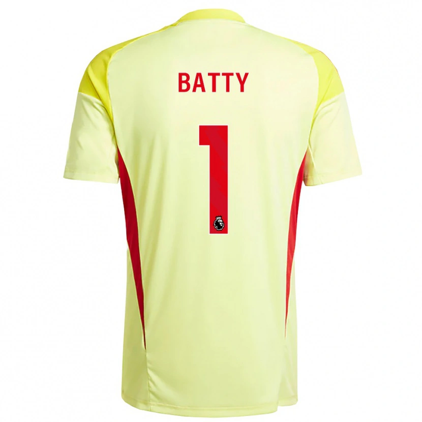 Danxen Kinder Emily Batty #1 Trikot Hellgelb Orange Torwarttrikot 2025/26 Österreich