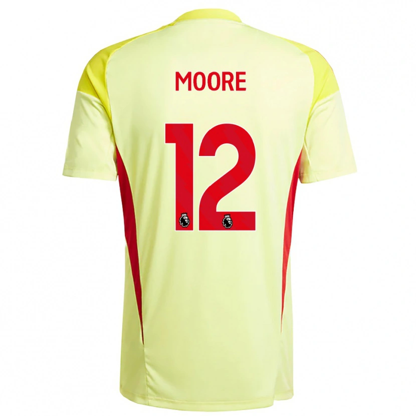 Danxen Kinder Daniel Moore #12 Trikot Hellgelb Orange Torwarttrikot 2025/26 Österreich