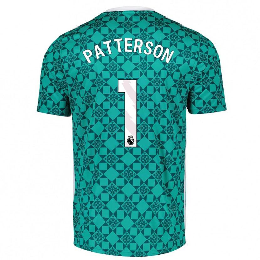 Danxen Kinder Anthony Patterson #1 Trikot Grün Weiß Torwarttrikot 2025/26 Österreich
