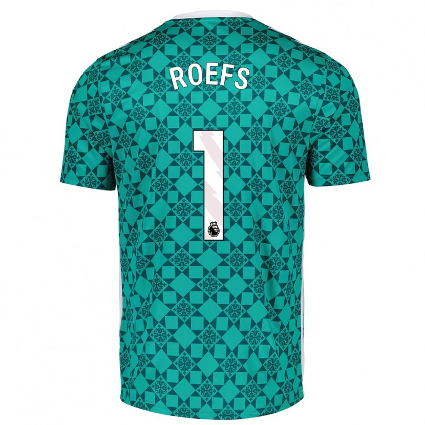 Danxen Kinder Robin Roefs #1 Trikot Grün Weiß Torwarttrikot 2025/26 Österreich