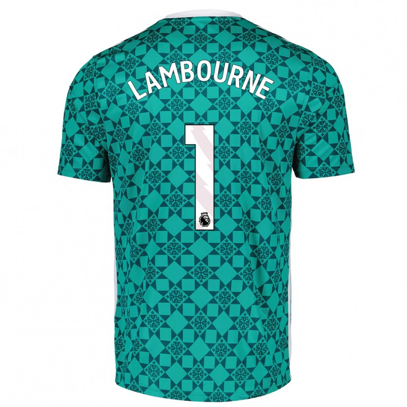 Danxen Kinder Demi Lambourne #1 Trikot Grün Weiß Torwarttrikot 2025/26 Österreich
