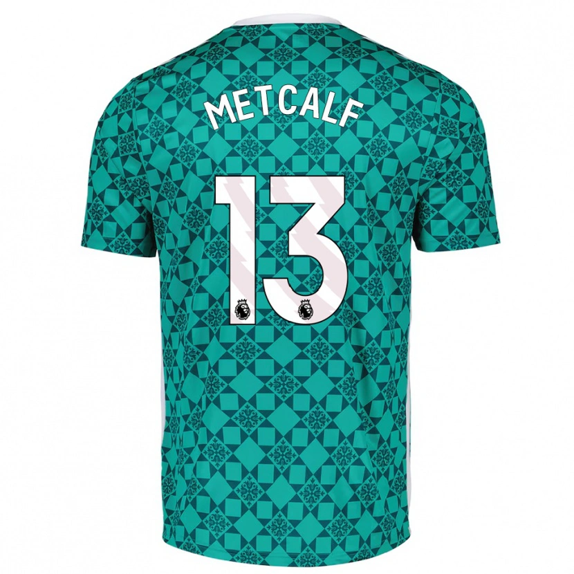 Danxen Kinder Ben Metcalf #13 Trikot Grün Weiß Torwarttrikot 2025/26 Österreich