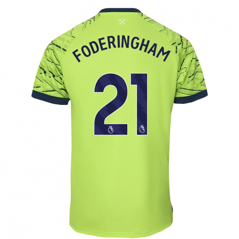 Danxen Kinder Wes Foderingham #21 Trikot Leuchtendes Grün Torwarttrikot 2025/26 Österreich