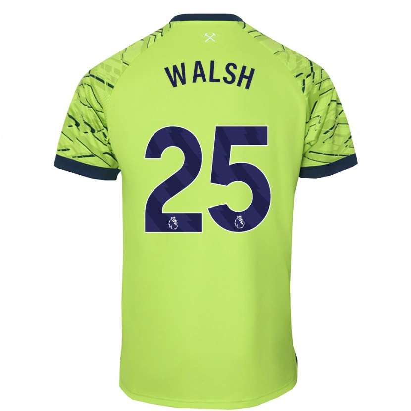 Danxen Kinder Megan Walsh #25 Trikot Leuchtendes Grün Torwarttrikot 2025/26 Österreich