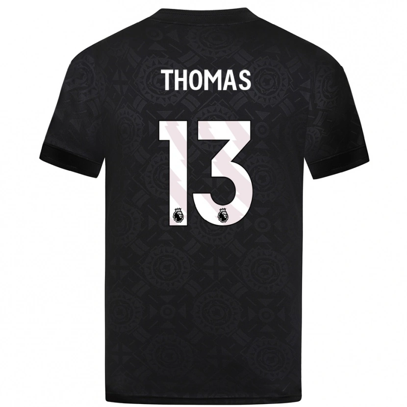 Danxen Kinder Bec Thomas #13 Trikot Schwarz Weiß Torwarttrikot 2025/26 Österreich