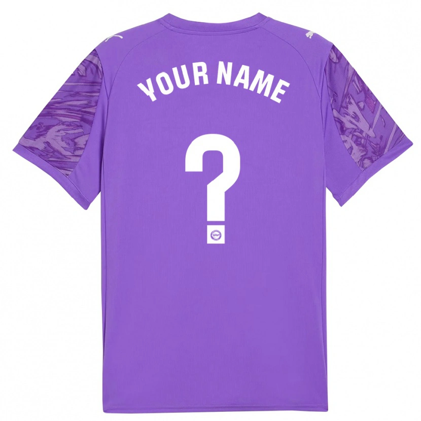 Danxen Kinder Deportivo Alaves Trikot Violett Weiß Torwarttrikot 2025/26 Österreich