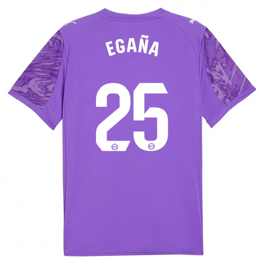 Danxen Kinder Eider Egaña #25 Trikot Violett Weiß Torwarttrikot 2025/26 Österreich
