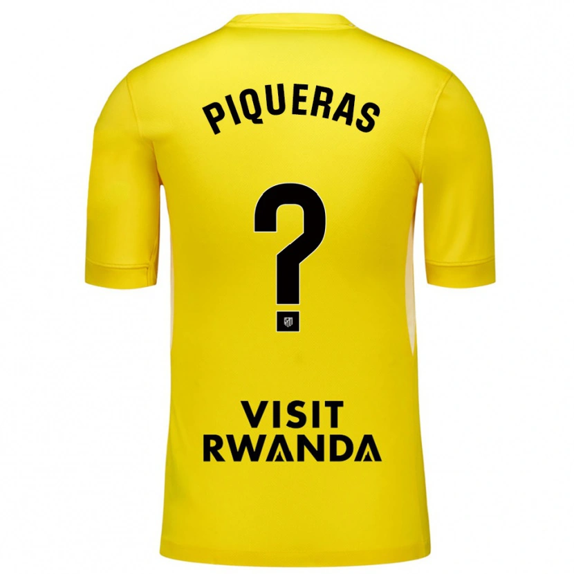 Danxen Kinder Diego Piqueras #0 Trikot Gelb Schwarz Torwarttrikot 2025/26 Österreich