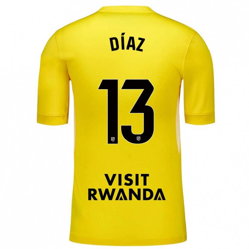 Danxen Kinder Diego Díaz #13 Trikot Gelb Schwarz Torwarttrikot 2025/26 Österreich