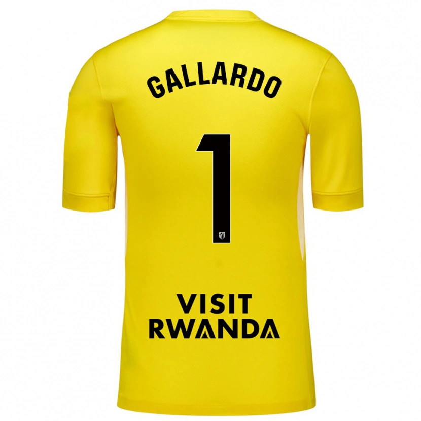 Danxen Kinder Lola Gallardo #1 Trikot Gelb Schwarz Torwarttrikot 2025/26 Österreich