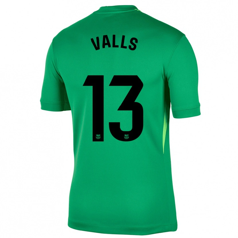 Danxen Kinder Gerard Valls #13 Trikot Grün Schwarz Torwarttrikot 2025/26 Österreich