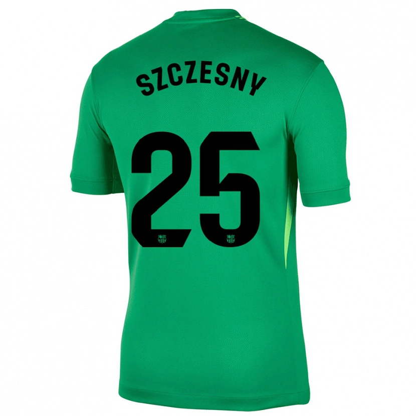 Danxen Kinder Wojciech Szczesny #25 Trikot Grün Schwarz Torwarttrikot 2025/26 Österreich
