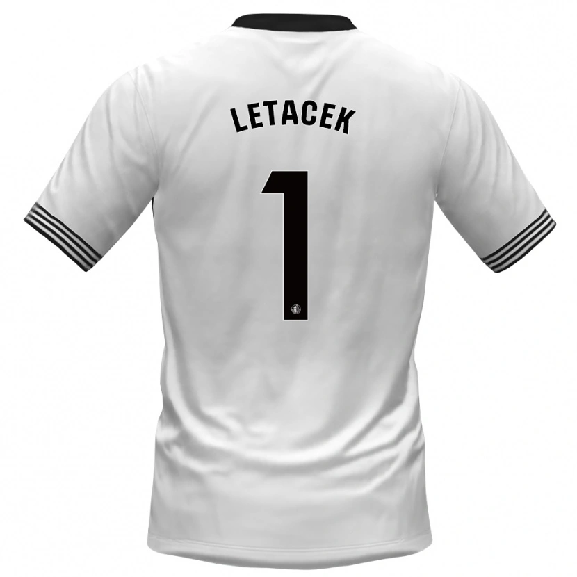 Danxen Kinder Jiri Letacek #1 Trikot Weiß Schwarz Torwarttrikot 2025/26 Österreich