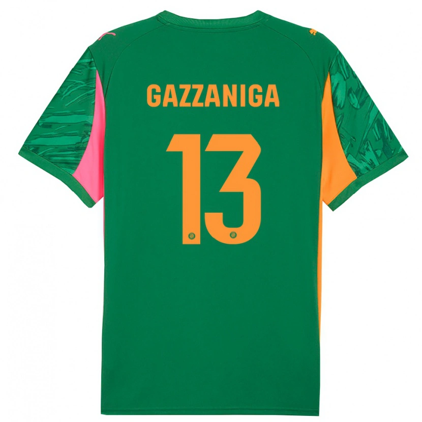 Danxen Kinder Paulo Gazzaniga #13 Trikot Grün Orange Torwarttrikot 2025/26 Österreich