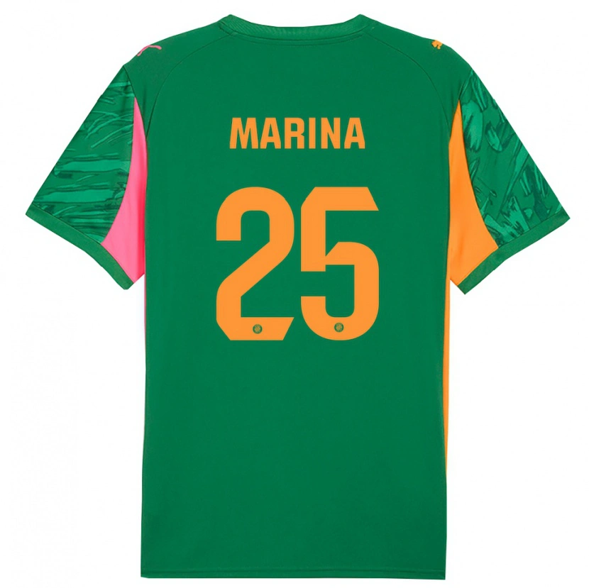 Danxen Kinder Sergi Marina #25 Trikot Grün Orange Torwarttrikot 2025/26 Österreich