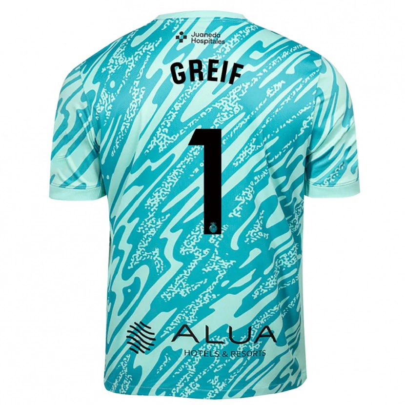 Danxen Kinder Dominik Greif #1 Trikot Cyan Schwarz Torwarttrikot 2025/26 Österreich