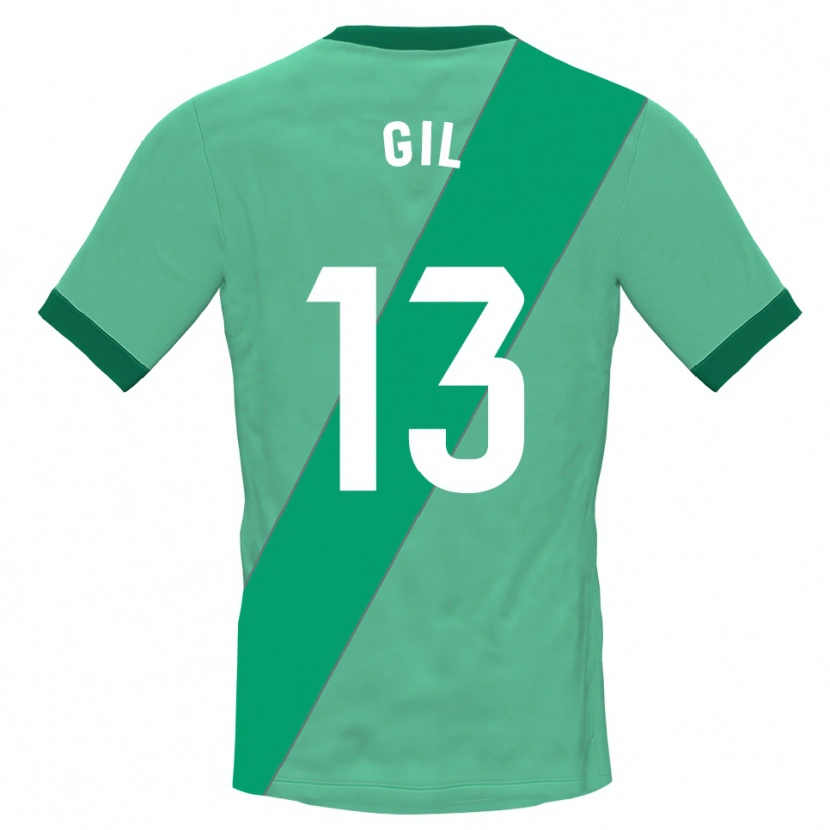 Danxen Kinder Juanpe Gil #13 Trikot Grün Schwarz Torwarttrikot 2025/26 Österreich