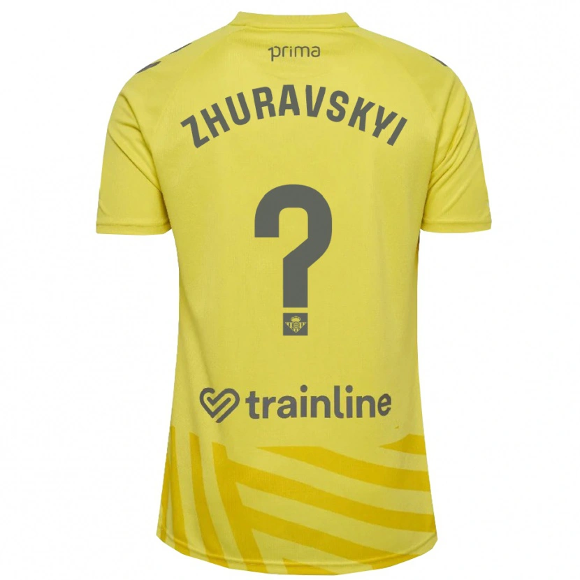 Danxen Kinder Yan Zhuravskyi #0 Trikot Gelb Grau Torwarttrikot 2025/26 Österreich