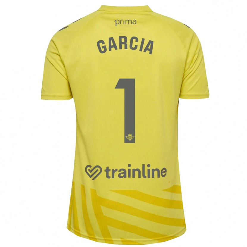 Danxen Kinder Germán García #1 Trikot Gelb Grau Torwarttrikot 2025/26 Österreich