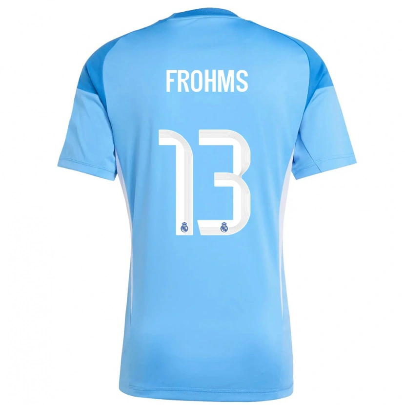 Danxen Kinder Merle Frohms #13 Trikot Himmelblau Weiß Torwarttrikot 2025/26 Österreich