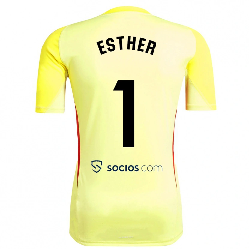 Danxen Kinder Esther Sullastres Ayuso #1 Trikot Gelb Rot Schwarz Torwarttrikot 2025/26 Österreich