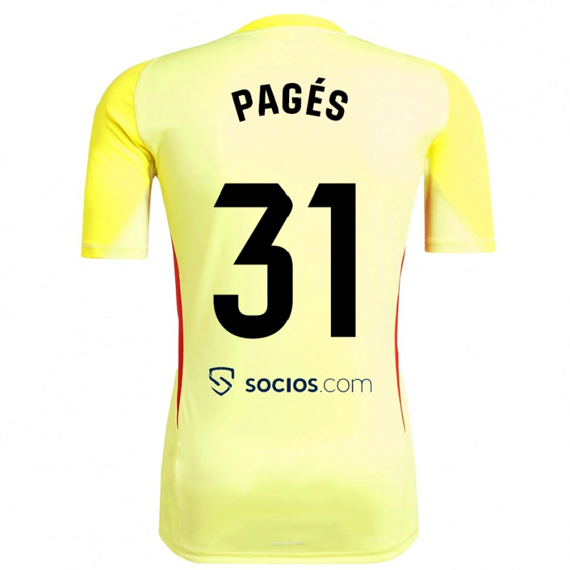 Danxen Kinder Lukas Pagés #31 Trikot Gelb Rot Schwarz Torwarttrikot 2025/26 Österreich