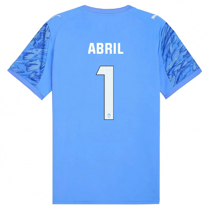 Danxen Kinder Vicent Abril #1 Trikot Blau Weiß Torwarttrikot 2025/26 Österreich