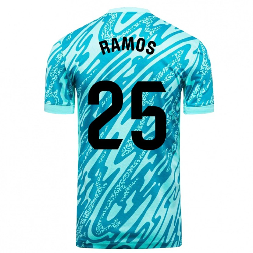 Danxen Kinder Alejandro Ramos #25 Trikot Himmelblau Weiß Torwarttrikot 2025/26 Österreich