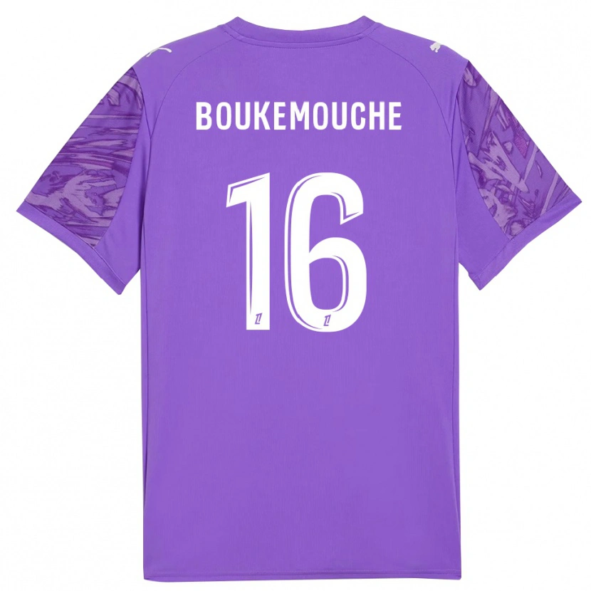 Danxen Kinder Amine Boukemouche #16 Trikot Flieder Weiß Torwarttrikot 2025/26 Österreich
