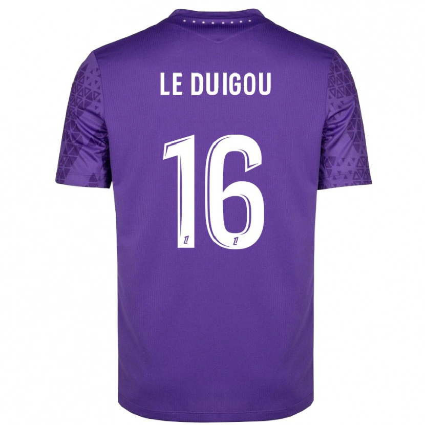 Danxen Kinder Daniel Le Duigou #16 Trikot Lila Weiß Torwarttrikot 2025/26 Österreich