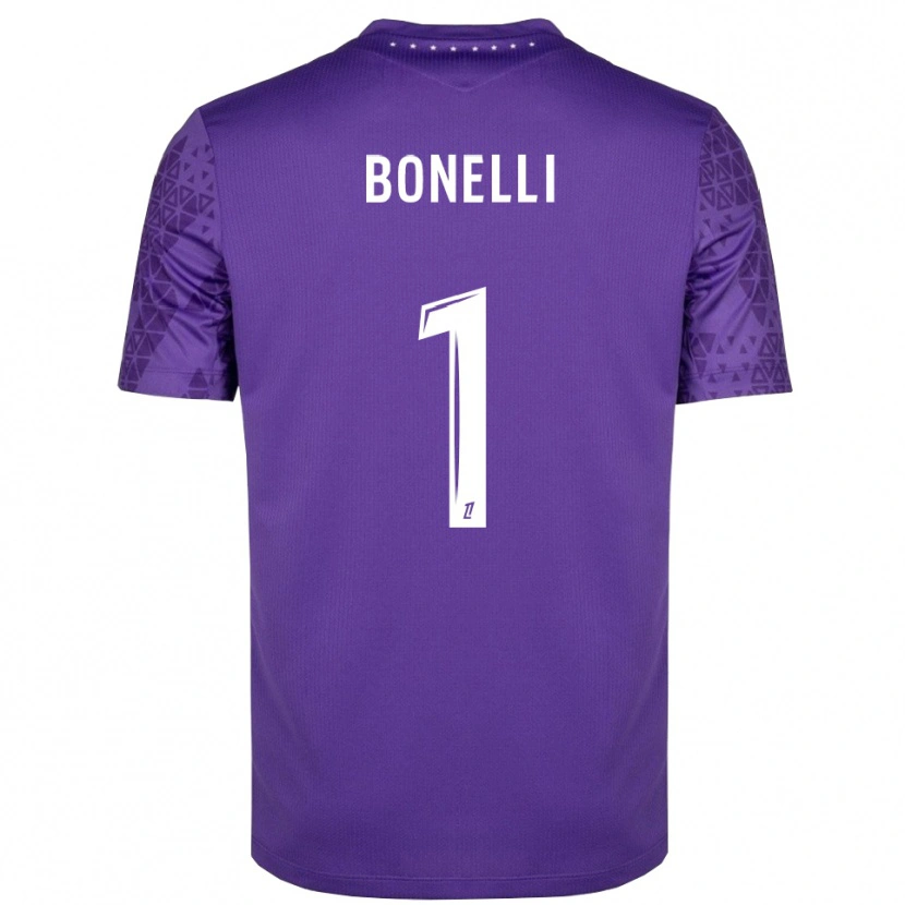 Danxen Kinder Lucas Bonelli #1 Trikot Lila Weiß Torwarttrikot 2025/26 Österreich