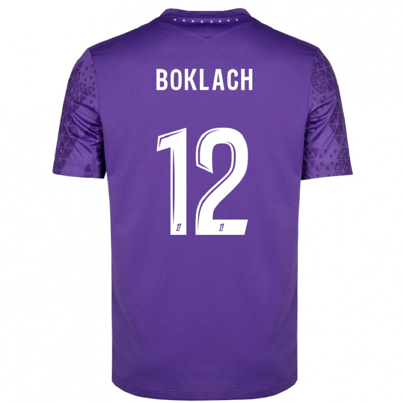 Danxen Kinder Kateryna Boklach #12 Trikot Lila Weiß Torwarttrikot 2025/26 Österreich