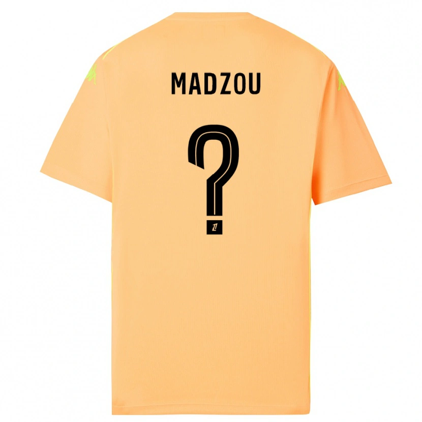 Danxen Kinder Djibril Madzou #0 Trikot Hellorange Schwarz Torwarttrikot 2025/26 Österreich