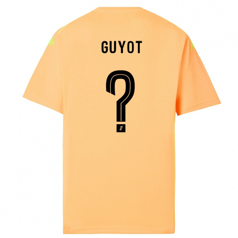 Danxen Kinder Loucas Guyot #0 Trikot Hellorange Schwarz Torwarttrikot 2025/26 Österreich