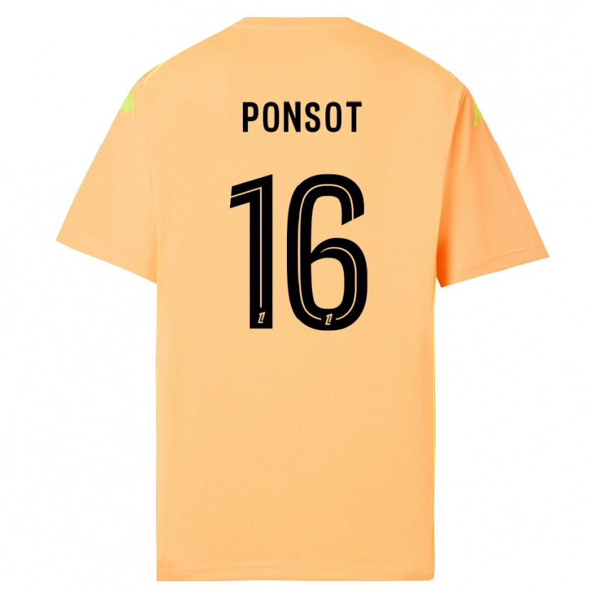 Danxen Kinder Martin Ponsot #16 Trikot Hellorange Schwarz Torwarttrikot 2025/26 Österreich