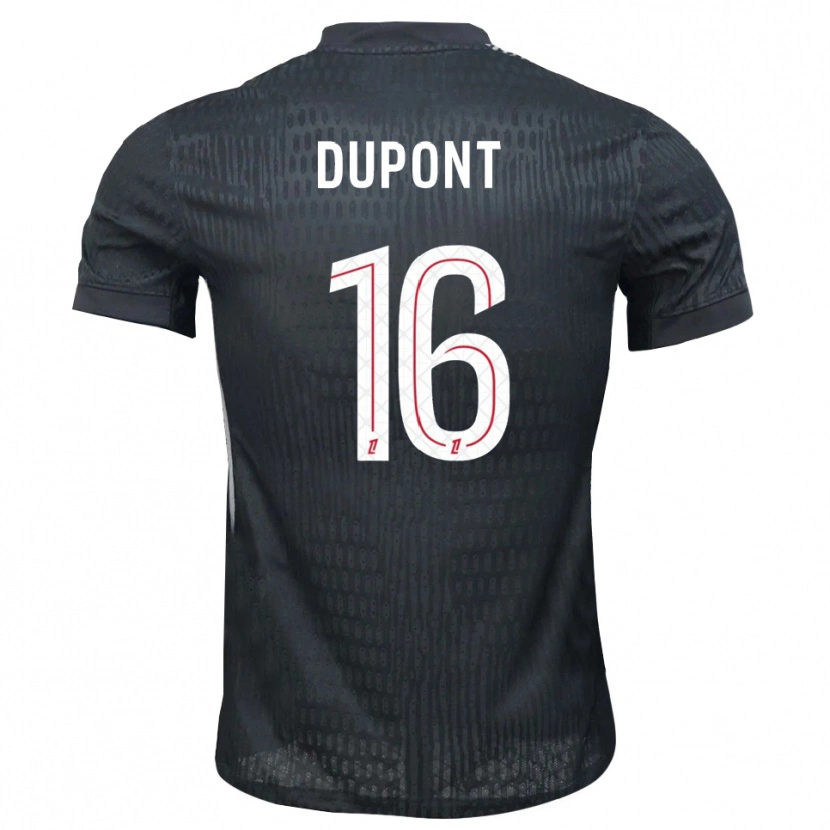 Danxen Kinder Raphaël Dupont #16 Trikot Dunkelgrau Schwarz Torwarttrikot 2025/26 Österreich