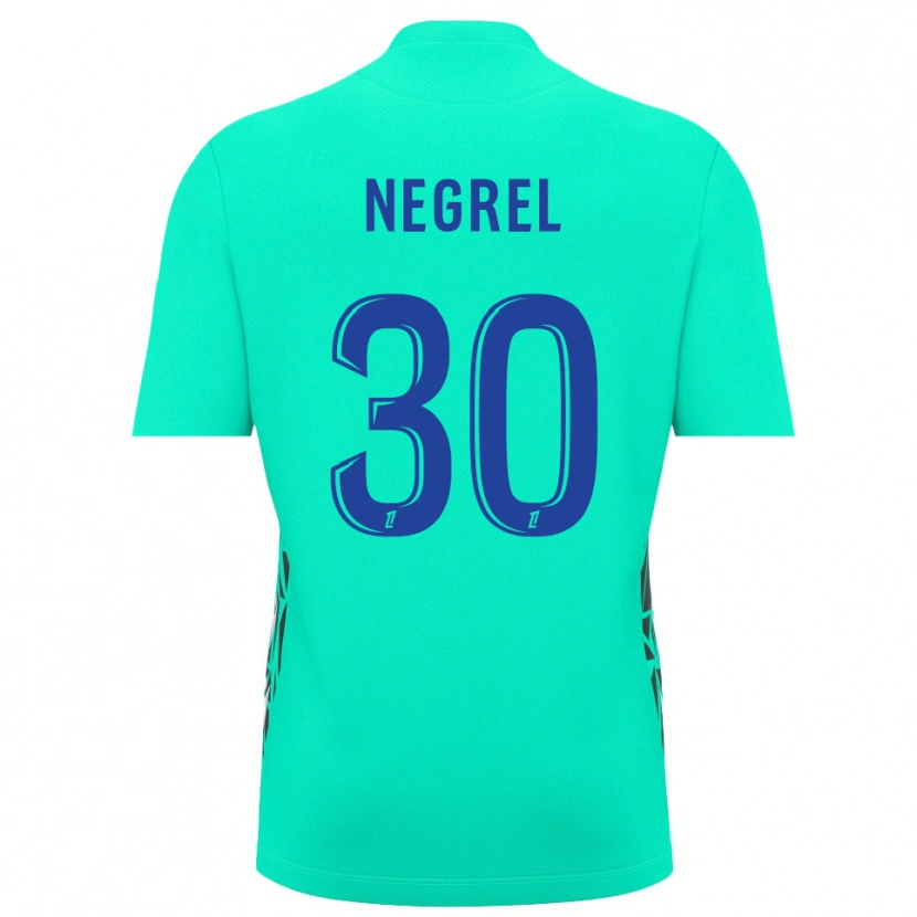 Danxen Kinder Tom Negrel #30 Trikot Aquamarinblau Torwarttrikot 2025/26 Österreich