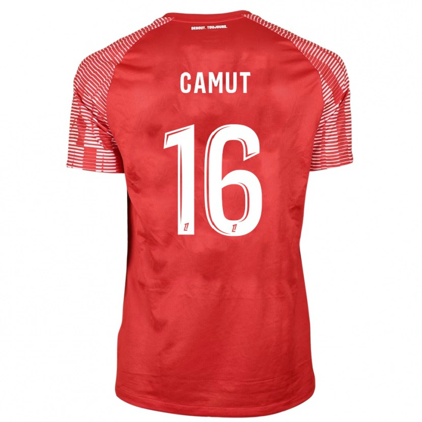 Danxen Kinder Maël Camut #16 Trikot Rot Weiß Torwarttrikot 2025/26 Österreich