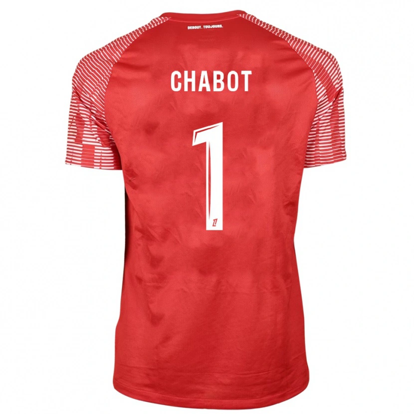 Danxen Kinder Max-Edgar Chabot #1 Trikot Rot Weiß Torwarttrikot 2025/26 Österreich