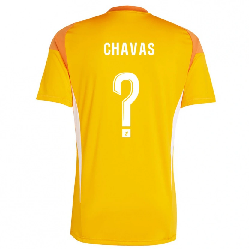 Danxen Kinder Mylène Chavas #0 Trikot Hellorange Weiß Torwarttrikot 2025/26 Österreich