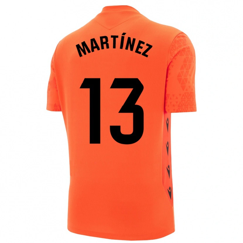 Danxen Kinder Fernando Martínez #13 Trikot Orange Schwarz Torwarttrikot 2025/26 Österreich