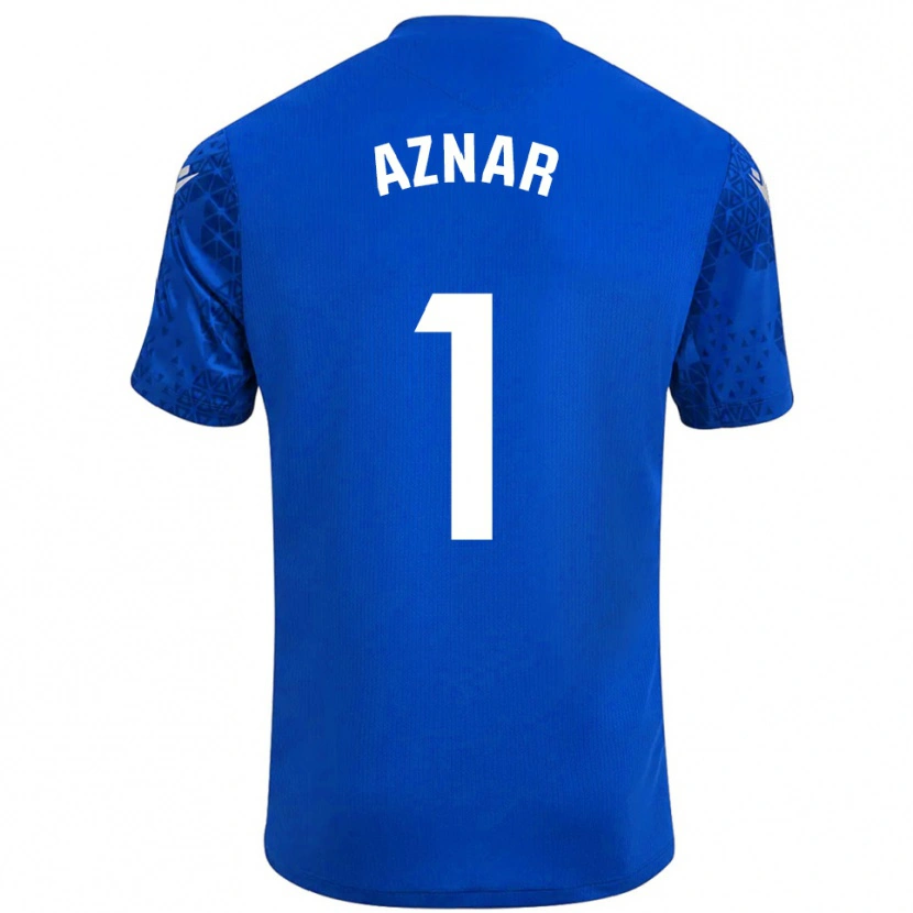 Danxen Kinder Victor Aznar #1 Trikot Blau Weiß Torwarttrikot 2025/26 Österreich