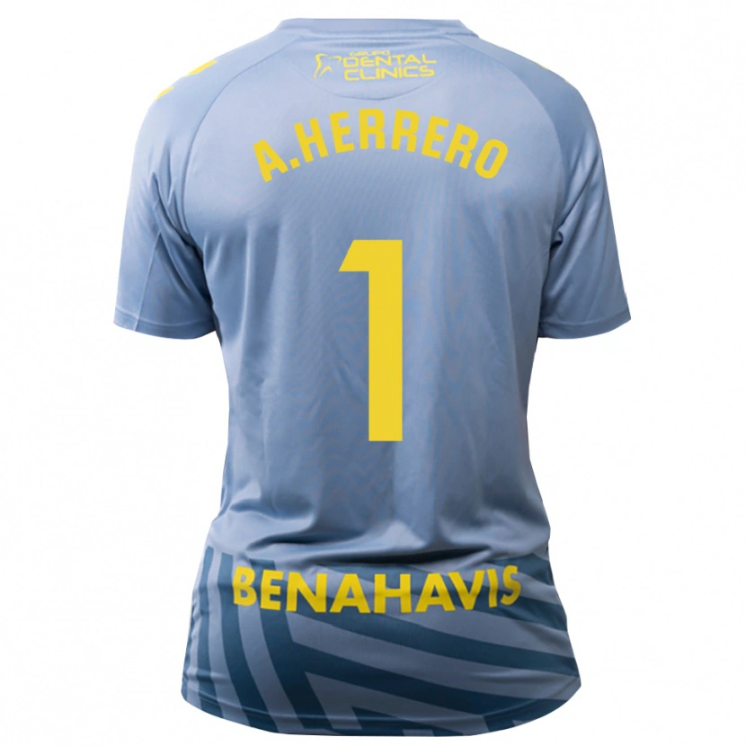 Danxen Kinder Alfonso Herrero #1 Trikot Hellgraublau Torwarttrikot 2025/26 Österreich