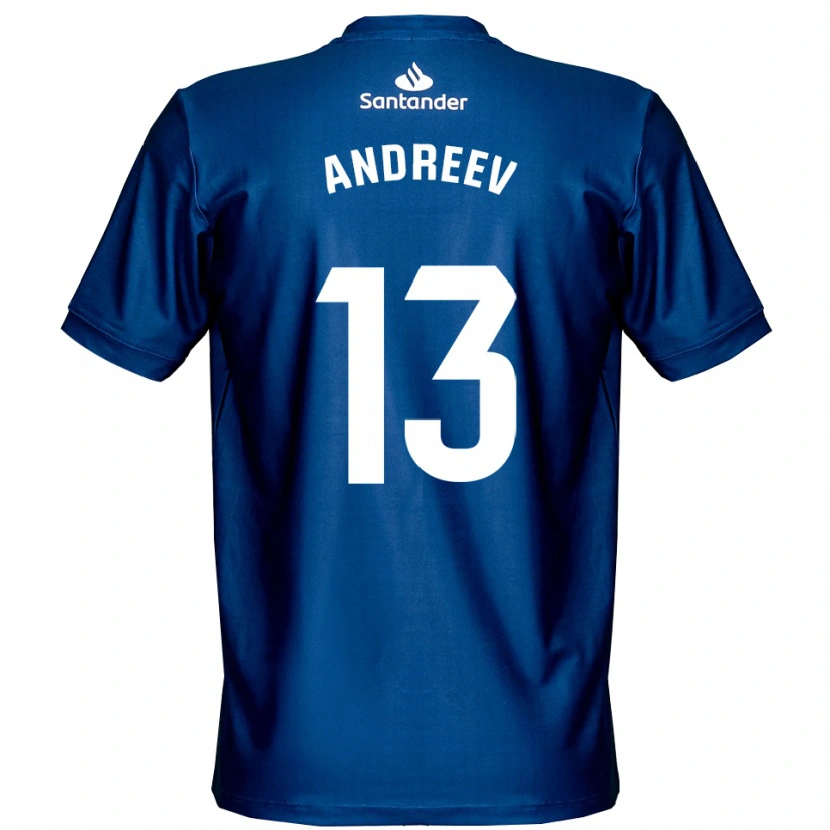 Danxen Kinder Plamen Andreev #13 Trikot Königsblau Weiß Torwarttrikot 2025/26 Österreich