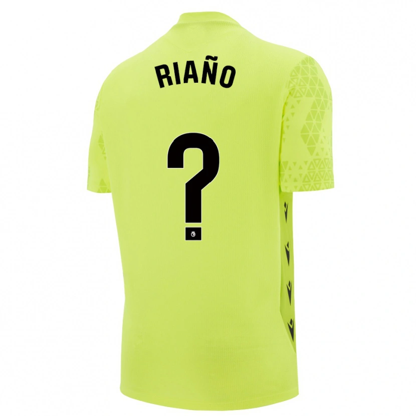 Danxen Kinder Marcos Riaño #0 Trikot Gelbgrün Schwarz Torwarttrikot 2025/26 Österreich