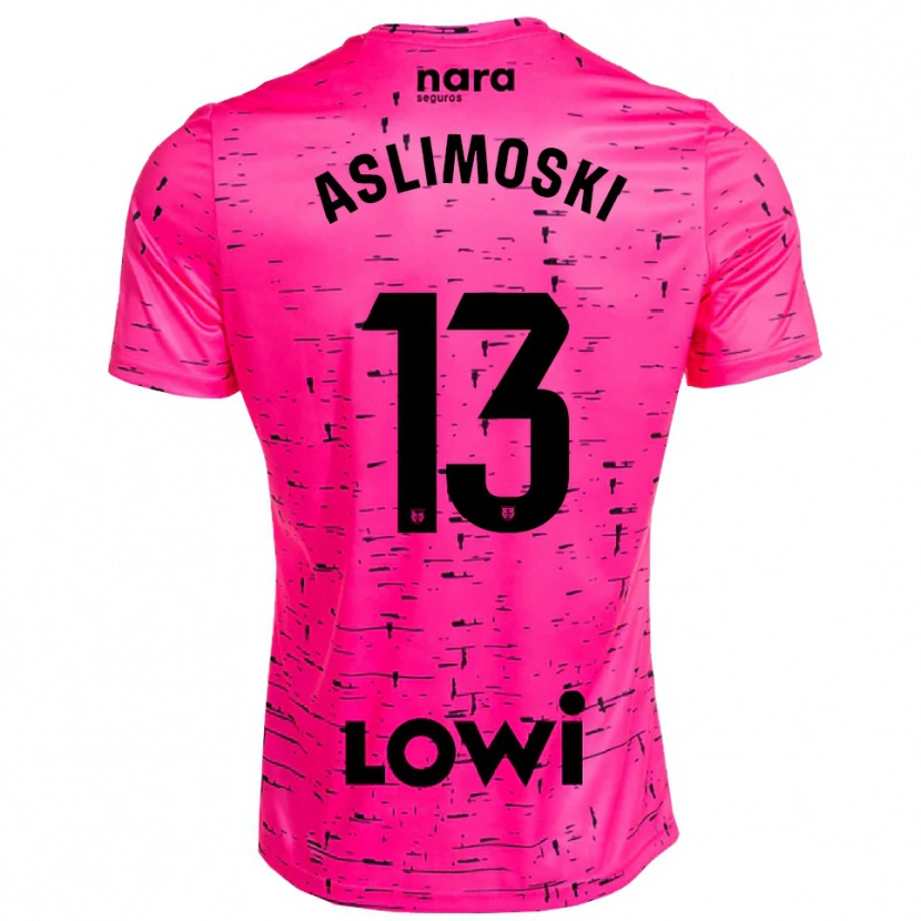 Danxen Kinder Tomme Aslimoski #13 Trikot Tiefpink Schwarz Torwarttrikot 2025/26 Österreich