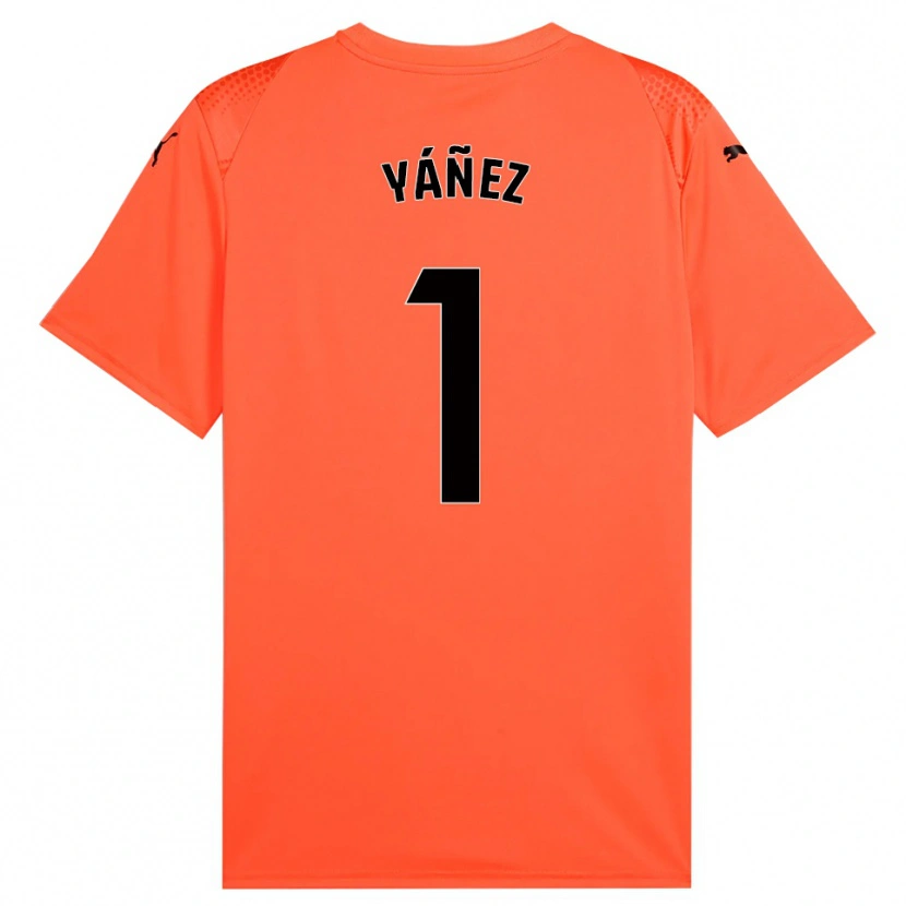 Danxen Kinder Rubén Yáñez #1 Trikot Orange Schwarz Rot Torwarttrikot 2025/26 Österreich