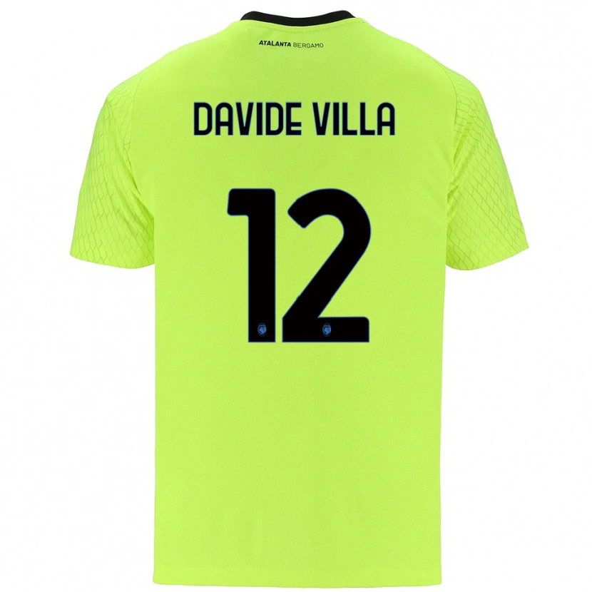 Danxen Kinder Matteo Davide Villa #12 Trikot Gelb Grün Rot Torwarttrikot 2025/26 Österreich