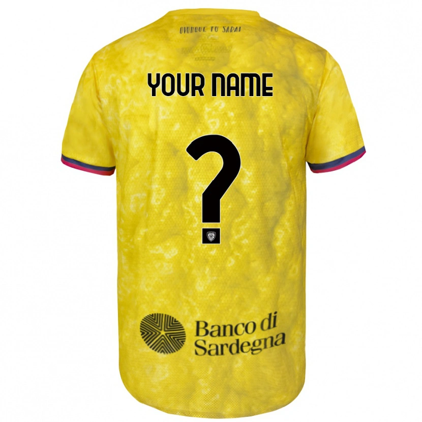 Danxen Kinder Cagliari Calcio Trikot Gelb Schwarz Torwarttrikot 2025/26 Österreich